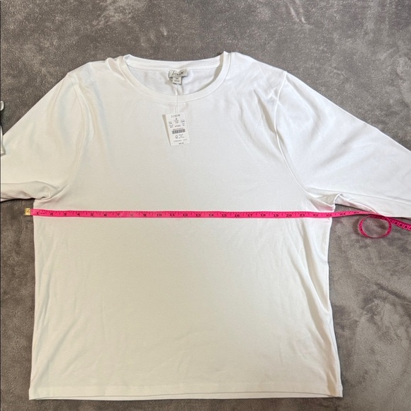 J. Crew Classic White Long Sleeve Top - Picture 3 of 5